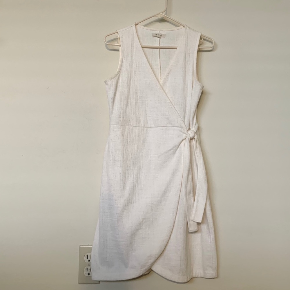 Madewell Texture & Thread Side Tie Wrap Dress